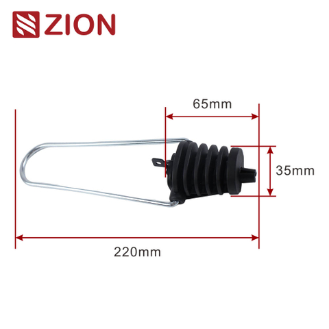 FTTX ADSS Tension Anchor clamp High Strength Fiber overhead wire Cable Suspension Clamp ADSS Anchor Clamp high tension cable clamp ZCPGC-02