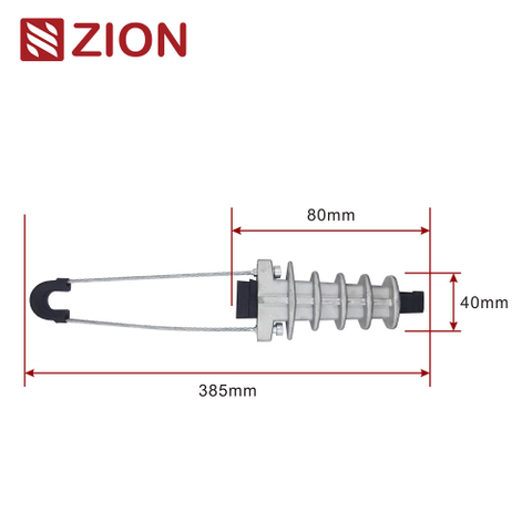 FTTX ADSS Tension Anchor clamp High Strength Fiber overhead wire Cable Suspension Clamp ADSS Anchor Clamp high tension cable clamp ZCPGC-06