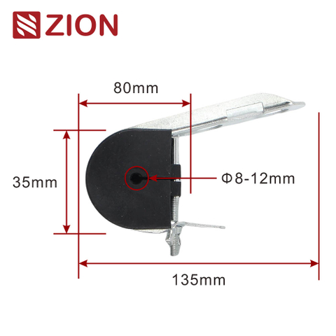 FTTX ADSS Suspension Clamp J Hook Suspension Clamp for ADSS Fiber Optic Round Cable ZCTGC-02