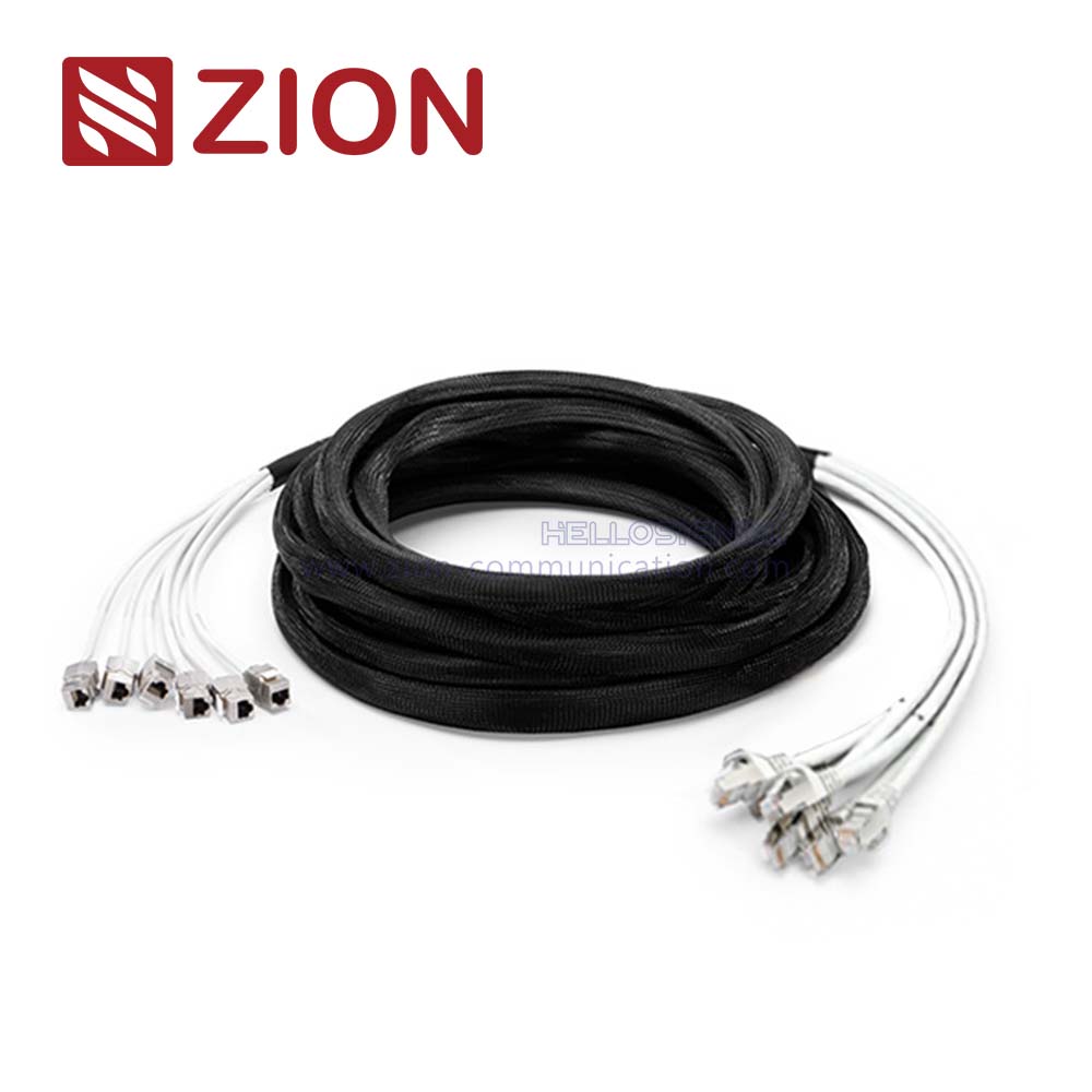 Cat 6a S/FTP Plug to Jack Trunk Cables