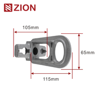 Aluminum hoop/Pole Bracket Small Aluminum Alloy Anchoring bracket suitable for strain clamps ZCALC-03