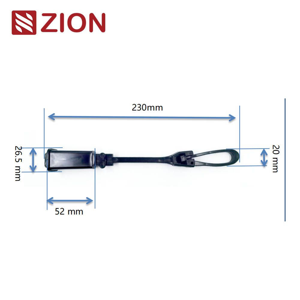 FTTH nylon cable flat cable drop clamp FTTH nylon cable clamp ZCPAC-01