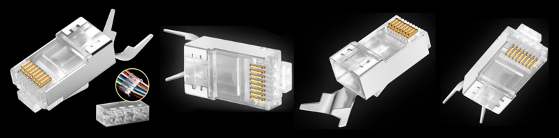 CAT7 FTP fix tail clamp 8P8C FTC 130 RJ45 Connector Physical photo