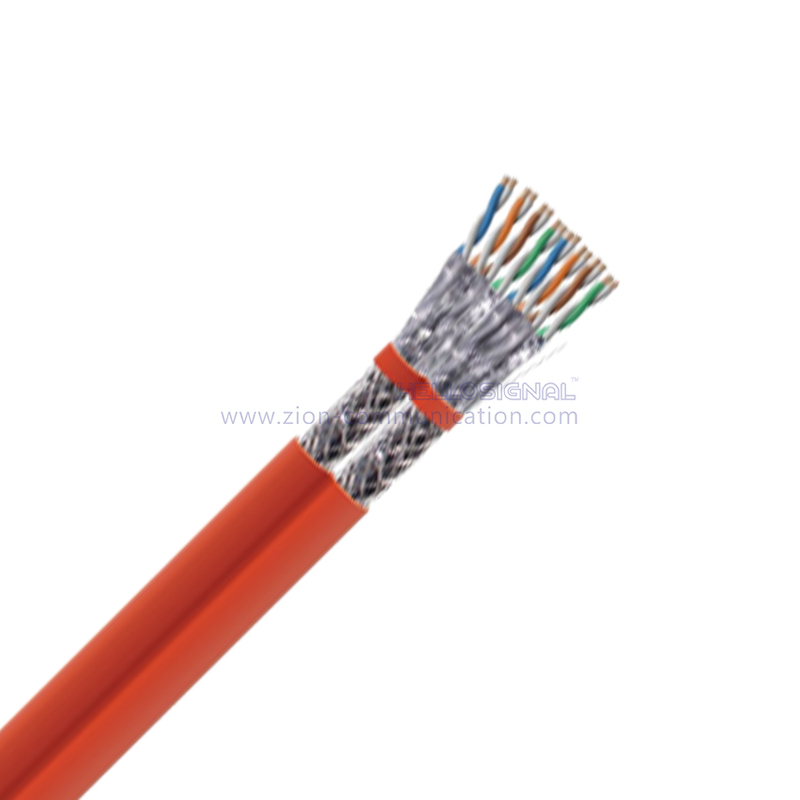 S/FTP Dual CAT 7 BC PVC CMR Twisted Pair Installation Cable