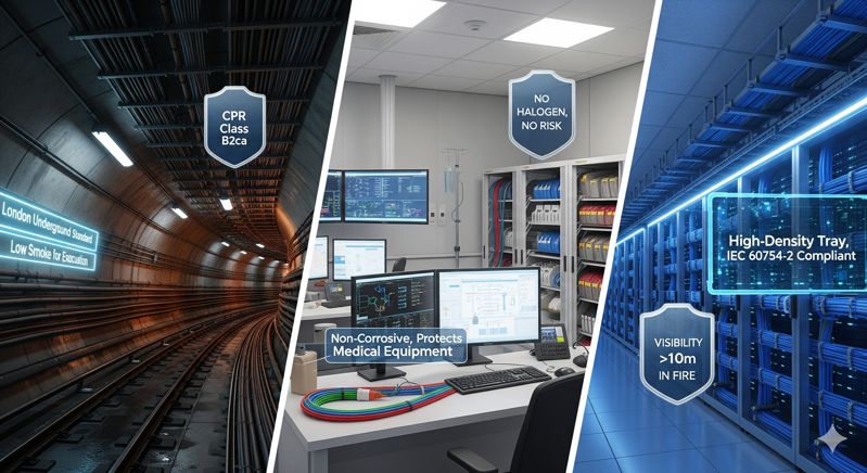 LSZH cable application scenarios (subway, hospital, data center) LSZH cable application scenarios (subway, hospital, data center)