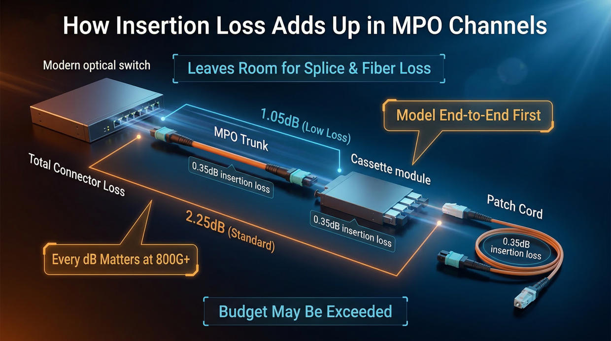 How Insertion Loss Adds Up in MPO Channels How Insertion Loss Adds Up in MPO Channels