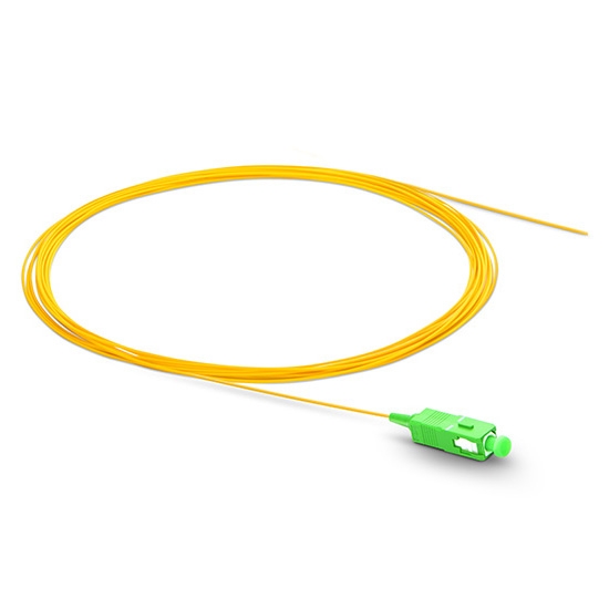 SC APC Simplex OS2 Single Mode PVC 0.9mm Fiber Optic Pigtail SC APC Simplex OS2 Single Mode PVC 0.9mm Fiber Optic Pigtail