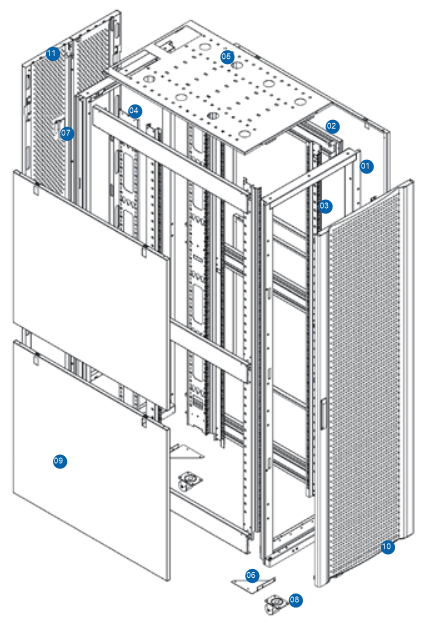 IDC04 server cabinet structure IDC04 server cabinet structure