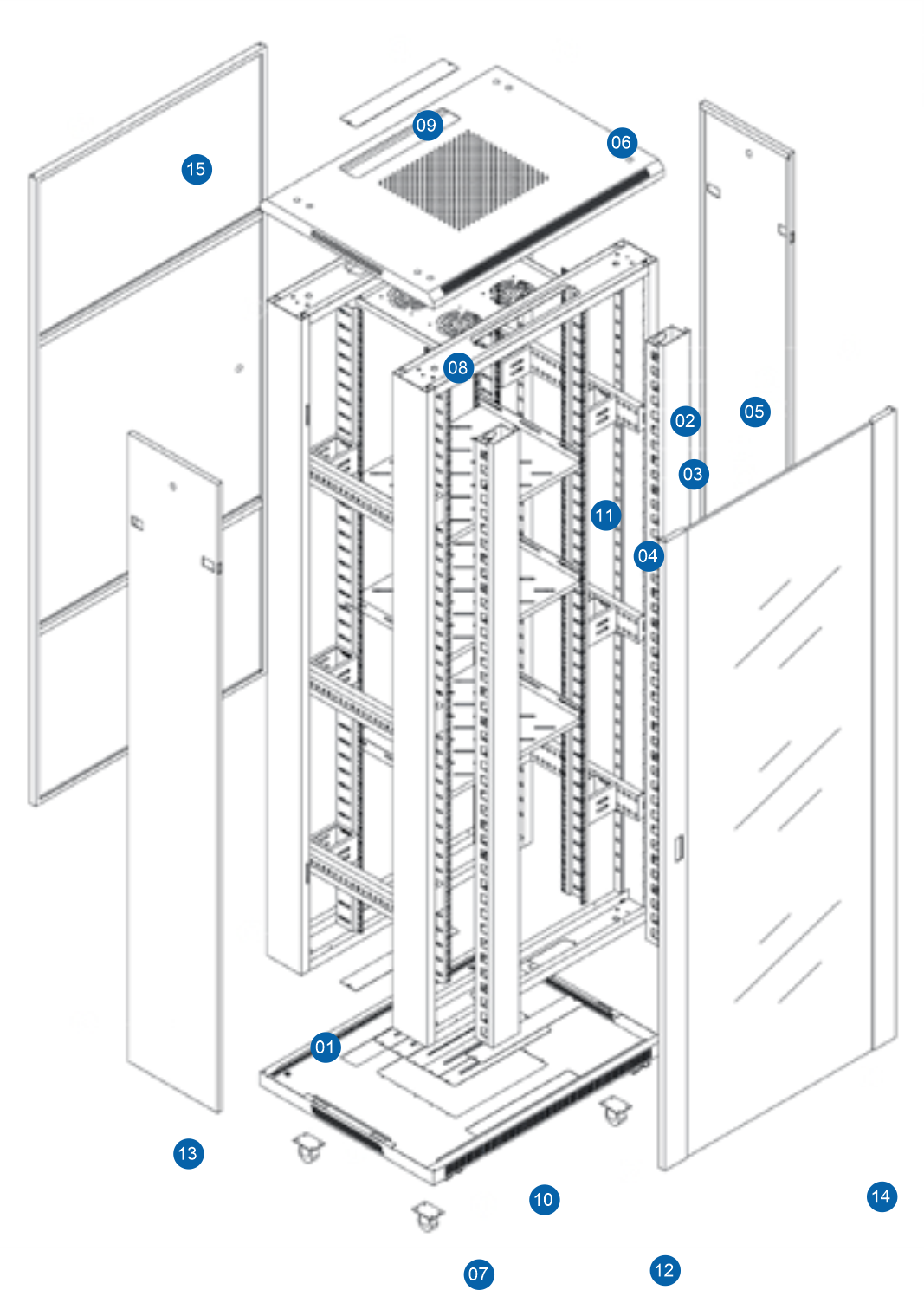 IDC07 server cabinet structure IDC07 server cabinet structure
