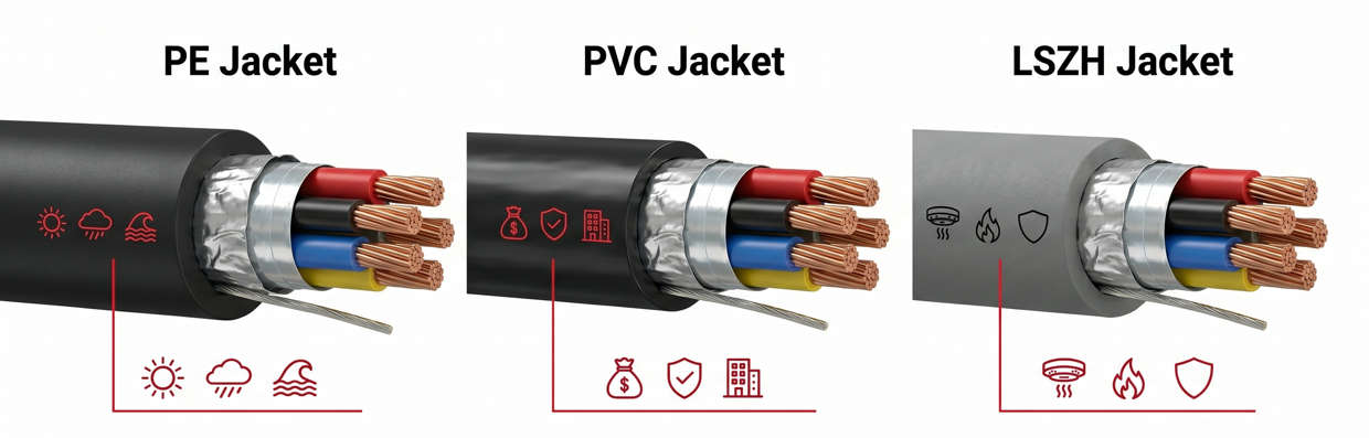 PE vs PVC vs LSZH PE vs PVC vs LSZH