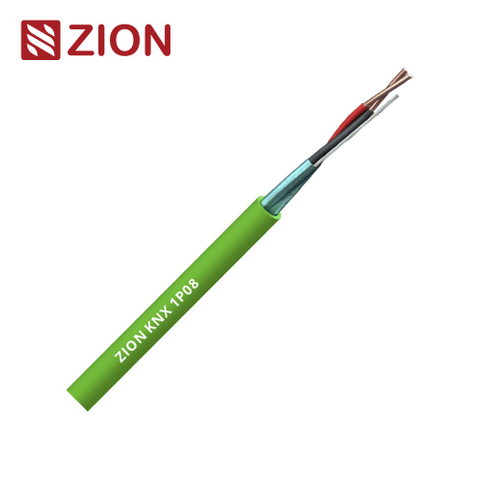 KNX Cable 1 Pair 0.8mm Solid Bare Copper, PE Insulation, Foil Shield, LSZH Jacket, Eca Rated