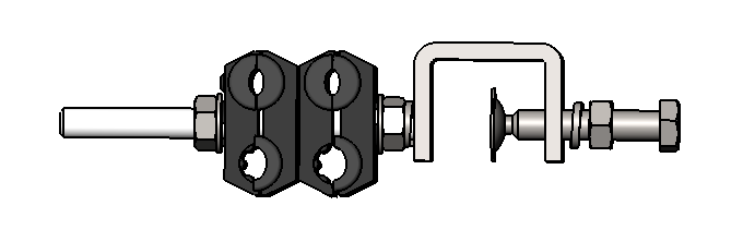 Feeder Cable Clamp, for 2x(4.8-7)+2x(8-10)mm Cable, 4Way