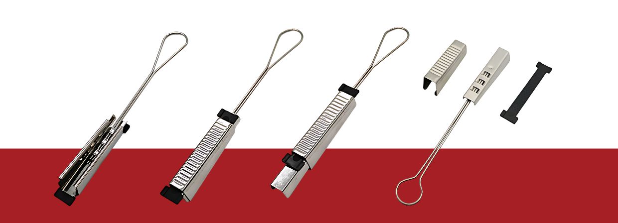 Structure of a drop wire clamp