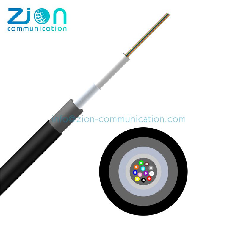 GYGXZY04 Anti-Rodent Anti-Termite Glass Fibre Tape Nylon Sheath Uni-tube Fiber Optic Cable