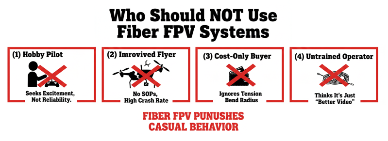 Who should not use fiber optic FPV Who should not use fiber optic FPV