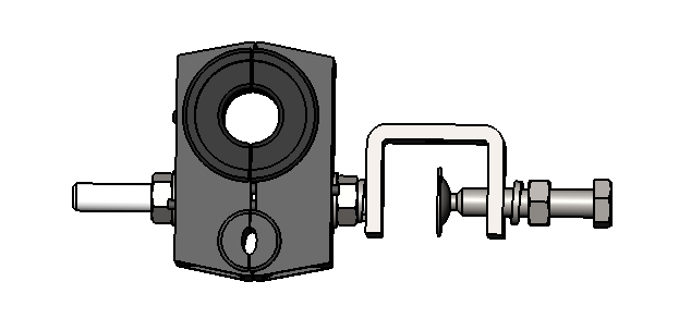 Feeder Cable Clamp, for 1x(4.8-7)+1x(22-29)mm Cable, 2Way