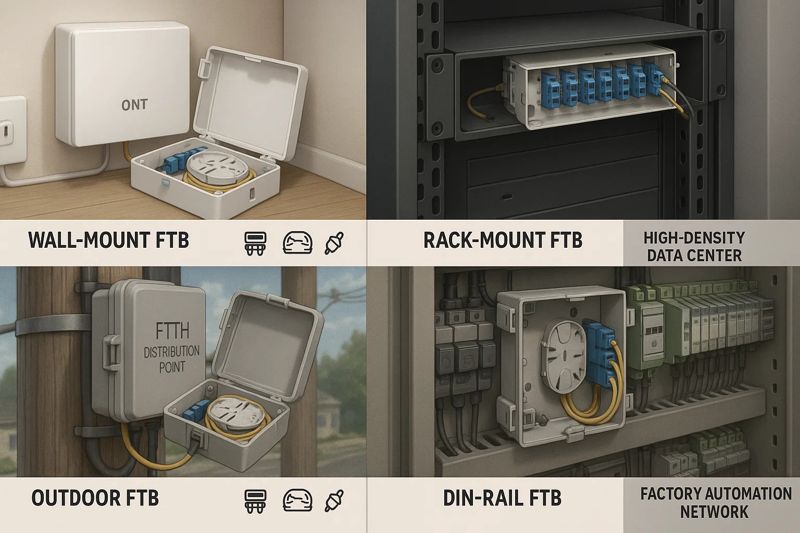Comparison of four types of fiber optic terminal boxes Comparison of four types of fiber optic terminal boxes