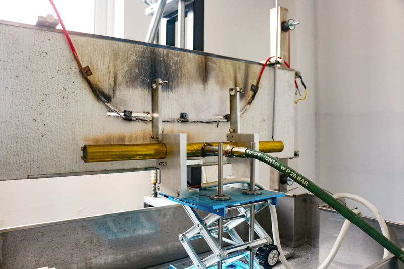 Fire resistance EN 50200 PH test display