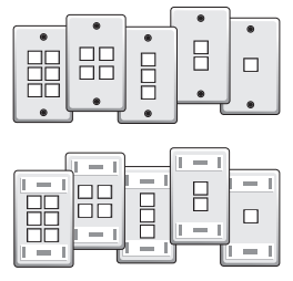 Modular wall plates