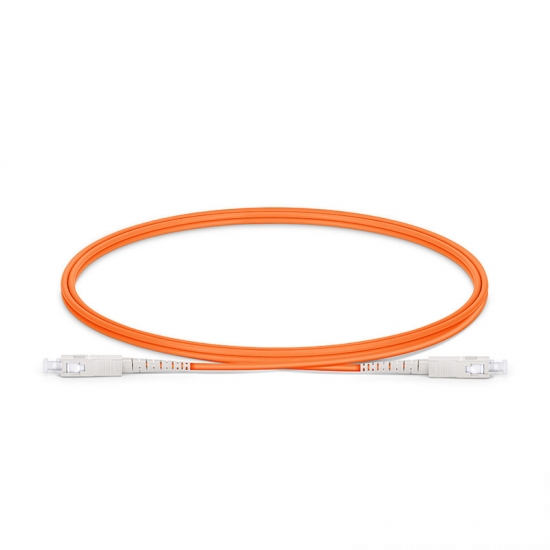 SC UPC to SC UPC Simplex OM1 Multimode PVC (OFNR) 2.0mm Fiber Optic Patch Cable SC UPC to SC UPC Simplex OM1 Multimode PVC (OFNR) 2.0mm Fiber Optic Patch Cable