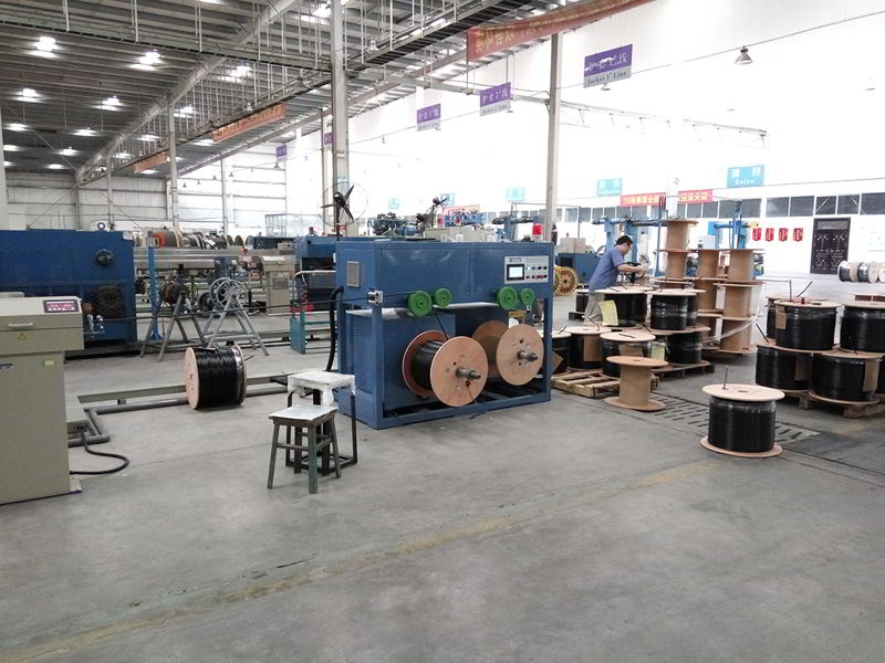 Coaxial cable production area