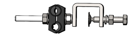 Feeder Cable Clamp, for 1x(4.8-7)+1x(8-10)mm Cable, 2Way