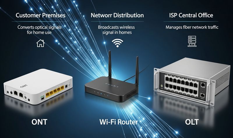 ONT vs. Router vs. OLT