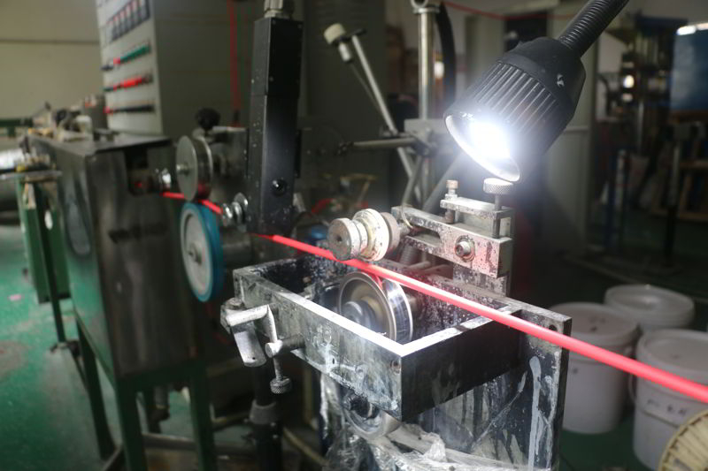 Fire alarm cable sheathing process