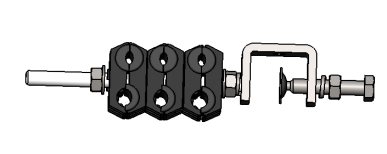 Feeder Cable Clamp, for 3x(4.8-7)+3x(8-10)mm Cable, 6Way