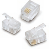 Telephone plug 6P4C 3U Unshielded. Telephone plug 6P4C 3U Unshielded.