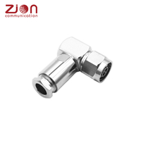 TNC7DMRACL -TNC Male Clamp Right Angle Connectors for 7D-FB Cable