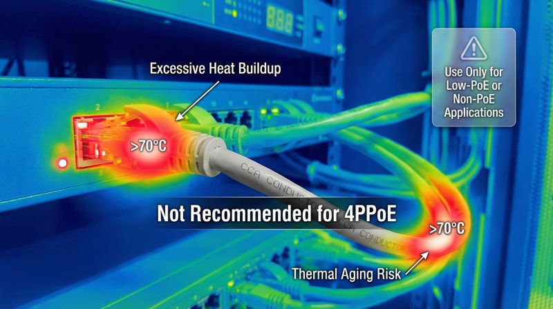 PoE thermal accumulation risk real-world image