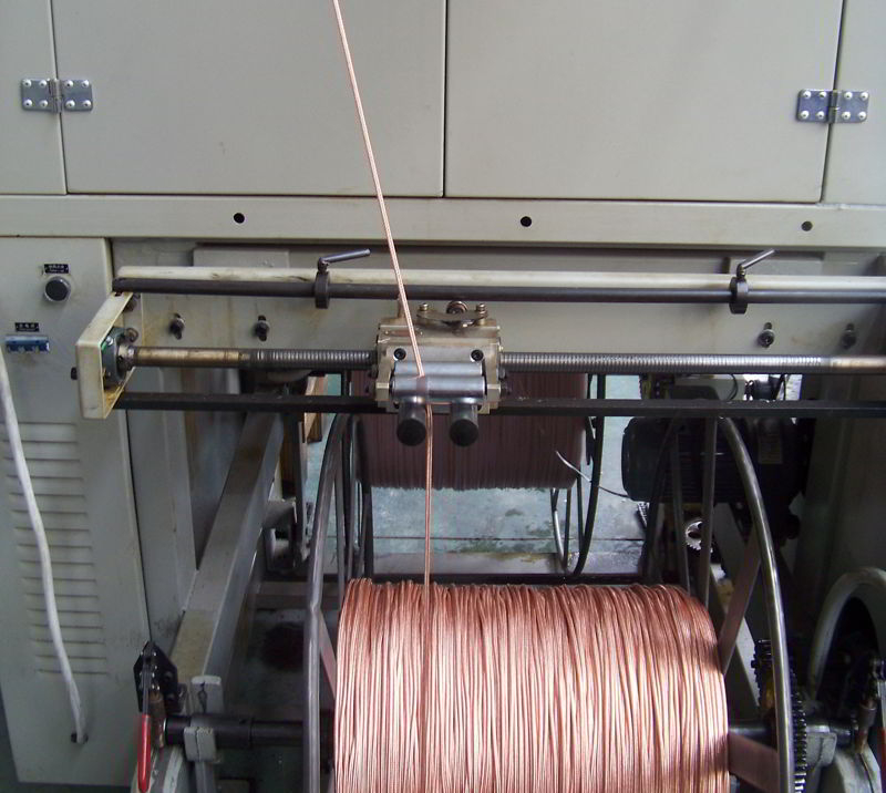 Coaxial braiding production process