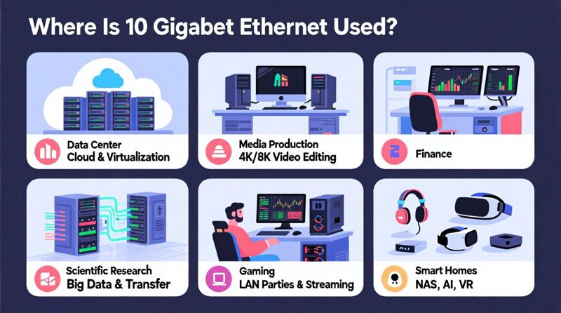 Where ls 10 Gigabet Ethernet Used Where ls 10 Gigabet Ethernet Used