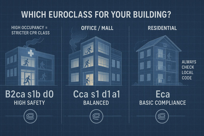 Building Application Map (Recommended Euroclass by Building Type)