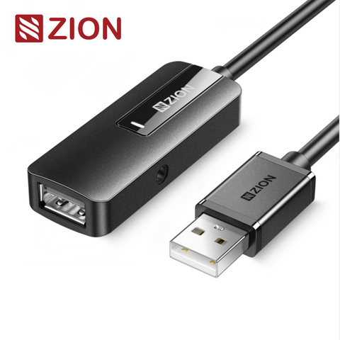 NO.ZCD109-USB 2.0 Extension Cable AM-AF with Signal Amplifier Chip (5V 2A Power)