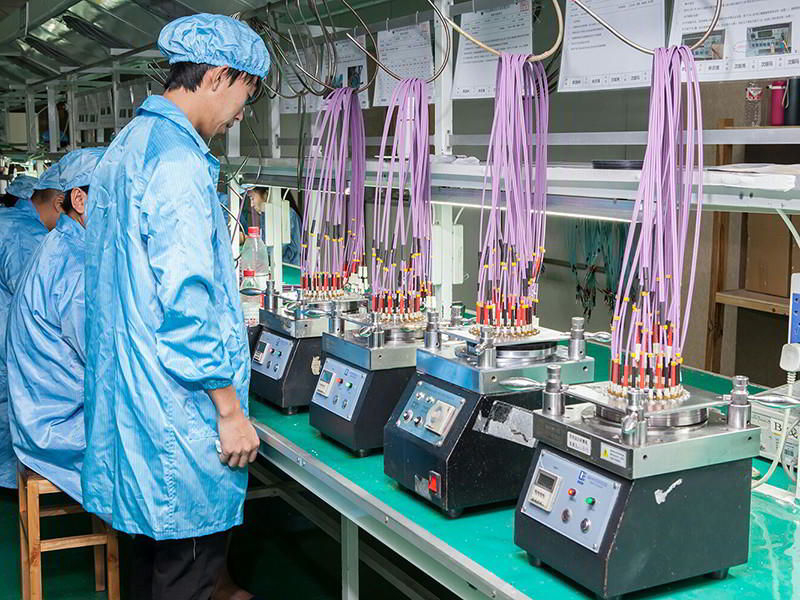 Optical cable connector grinding equipment