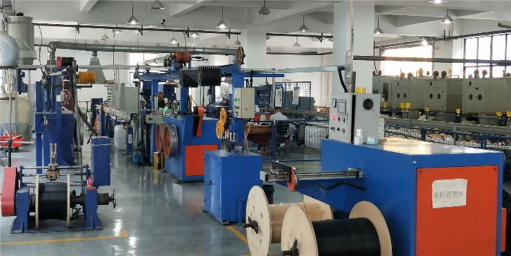 Coaxial cable factory workshop