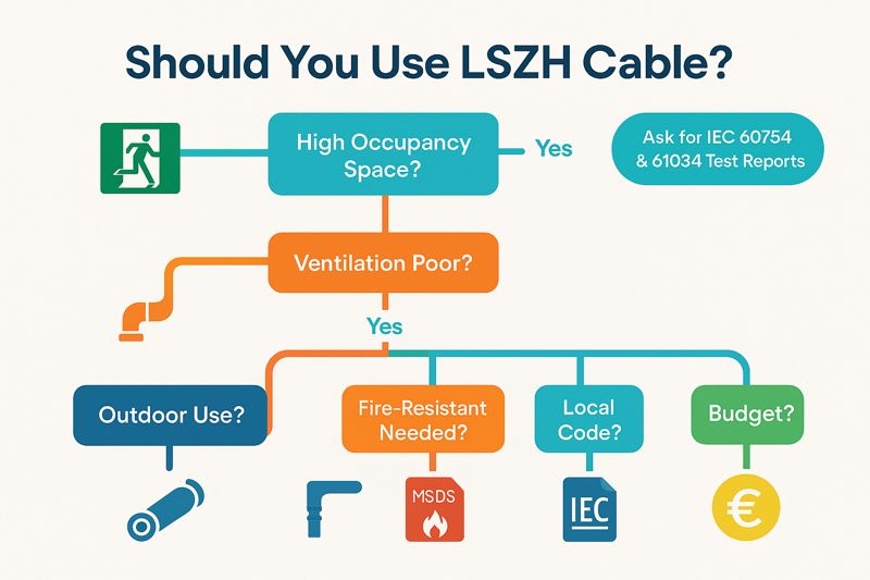 LSZH Procurement Decision Tree Infographic (Demand and Compliance Judgment) LSZH Procurement Decision Tree Infographic (Demand and Compliance Judgment)