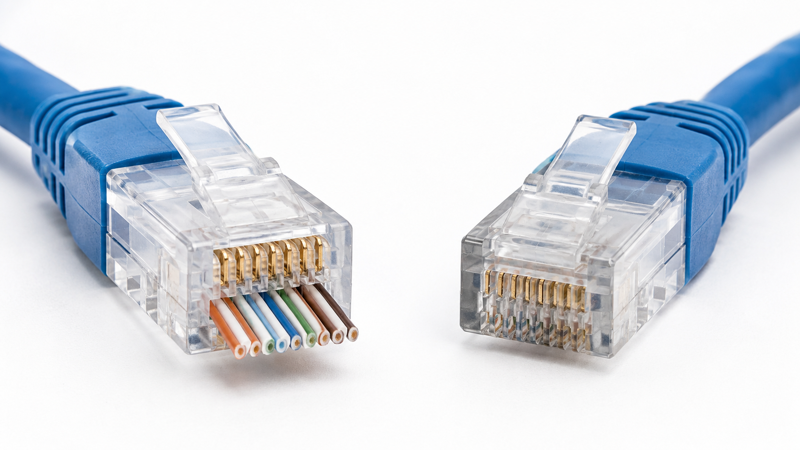 RJ45 Pass-Through Plug vs Standard RJ45 Plug Comparison