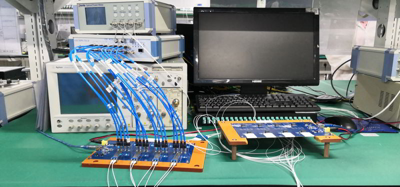 Testing equipment for fiber optic transceivers