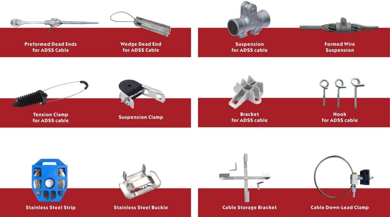 ADSS Cable Accessories for Pole and Tower Installation