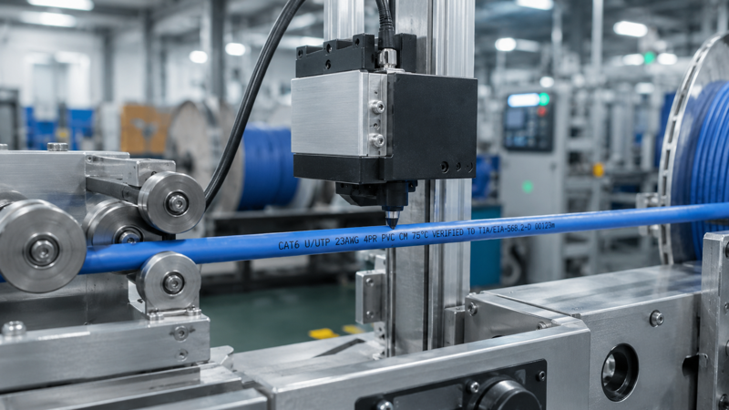Ethernet Cable Jacket Printing Production Line