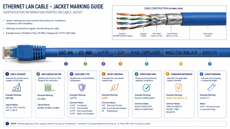LAN Cable Marking Information Concept