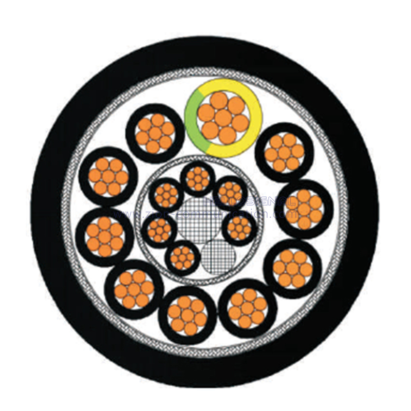 Hybrid electronic control cable for servo motor