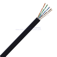 U/UTP CAT 5E Twisted Pair Steel Messenger Cable