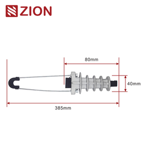 FTTX ADSS Tension Anchor clamp High Strength Fiber overhead wire Cable Suspension Clamp ADSS Anchor Clamp high tension cable clamp ZCPGC-06