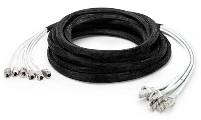 Cat 6a SFTP Plug to Jack Trunk Cables