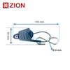 FTTH combination flat cable drop clamp FTTH combination clamp ZCSPC-04