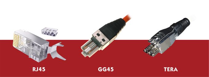 Connectors for CAT7 and CAT7A cable